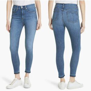 rag & bone High-Rise Ankle Skinny Jeans in Clean Lily Dale Size 25